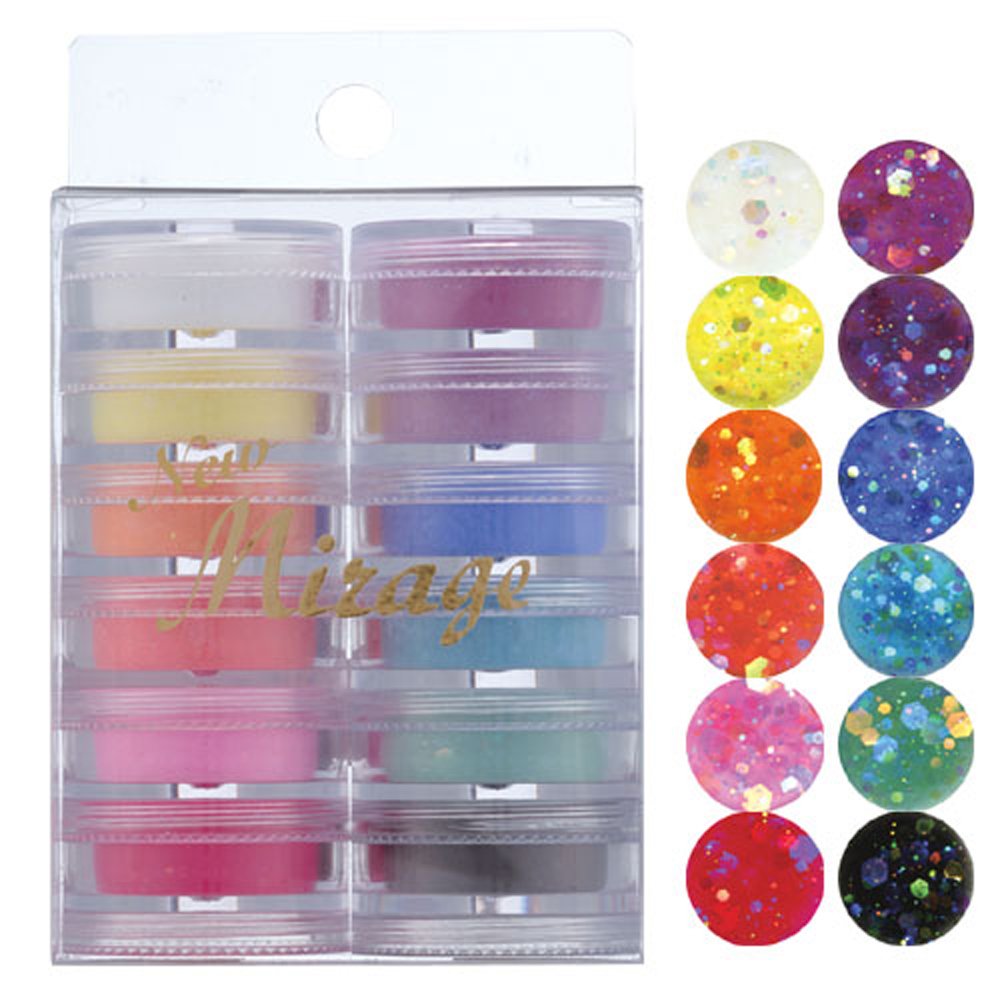 Amazon | ミラージュ カラーパウダー N/WG・CG 3.5g 12色セット